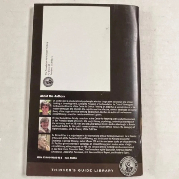 Student's Guide to Historical Thinking Linda Elder Meg Gorzycki and Richard Paul - Picture 4 of 6